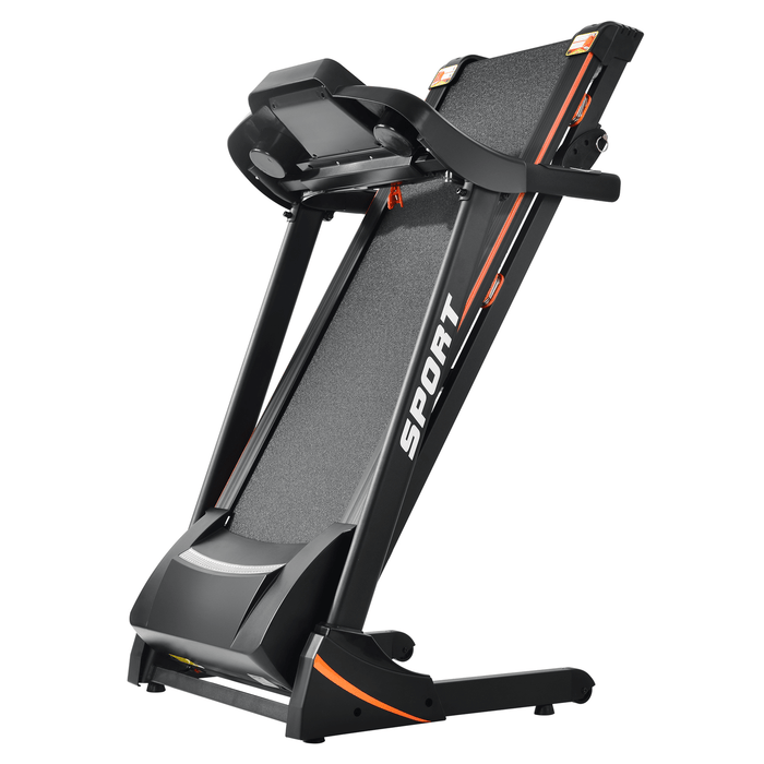 [USA Direct] 14.8Km/H 3.5HP Folding Treadmill 12 Programs Electric Running Machine Fitness Gym Home Max Load 330Lbs US Plug