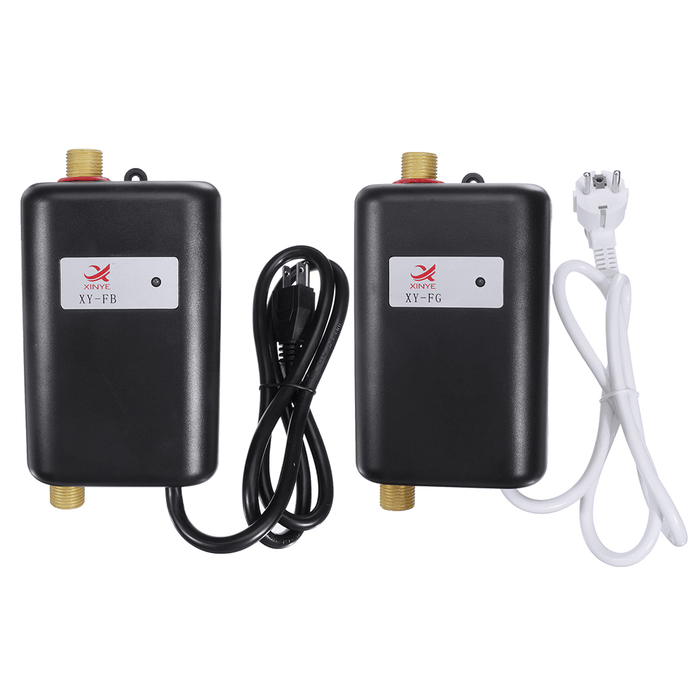 Electric Tankless Hot Water Heater Instant Heating for Bathroom Kitchen Washing with Indicator