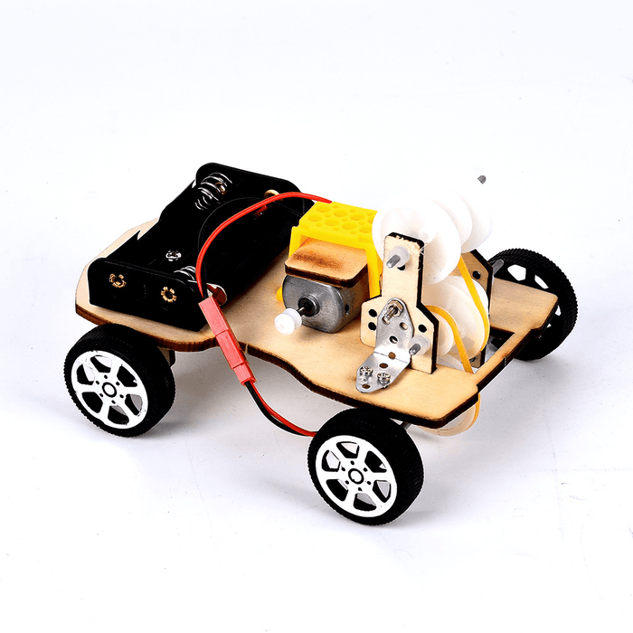 DIY Vehicle Model Model of Vehicle with Speed Change of Belt Wheel Intelligence Building Blocks Toys