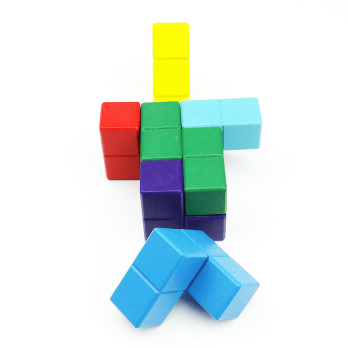 Child Wooden Building Blocks Toys Lightweight Cubes Set Kids Educational Toys Gift