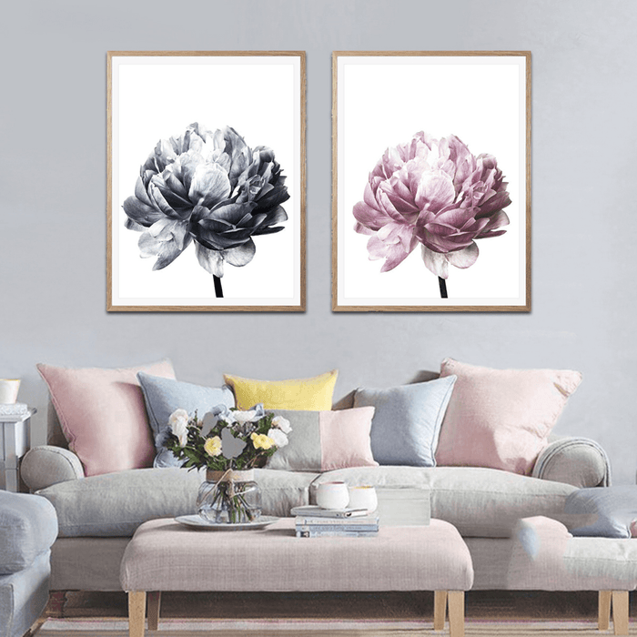 20X30/30X40Cm Flower Modern Wall Art Canvas Paintings Picture Home Decor Mural Poster with Frame