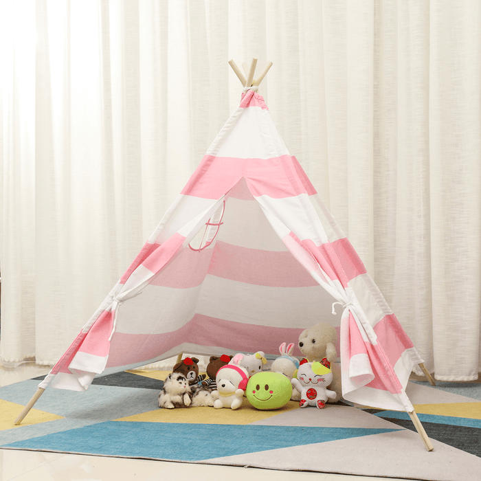 1.8M Kid Teepee Tent Folding Portable Childrens Playing House Game Tent Girls Boys Gift