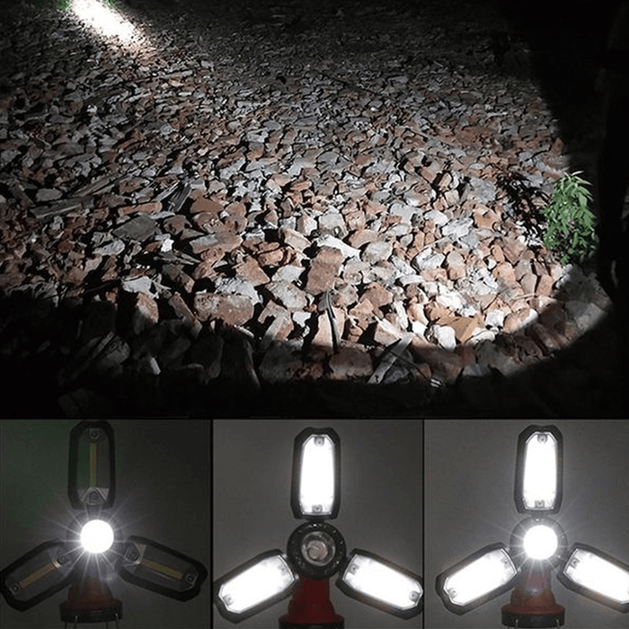 1200Mah Camping Light USB Charging Multi-Angle Adjustable 6 Modes LED Flashlight Emergency Lantern