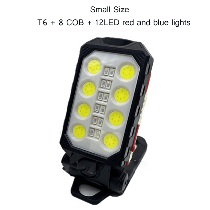 4-Modes COB T6 Leds Ultra Bright Foldable Camping Lamp Super Bright Portable Survival Lanterns with Magnet Bracket Outdoor Waterproof Emergency Work Light