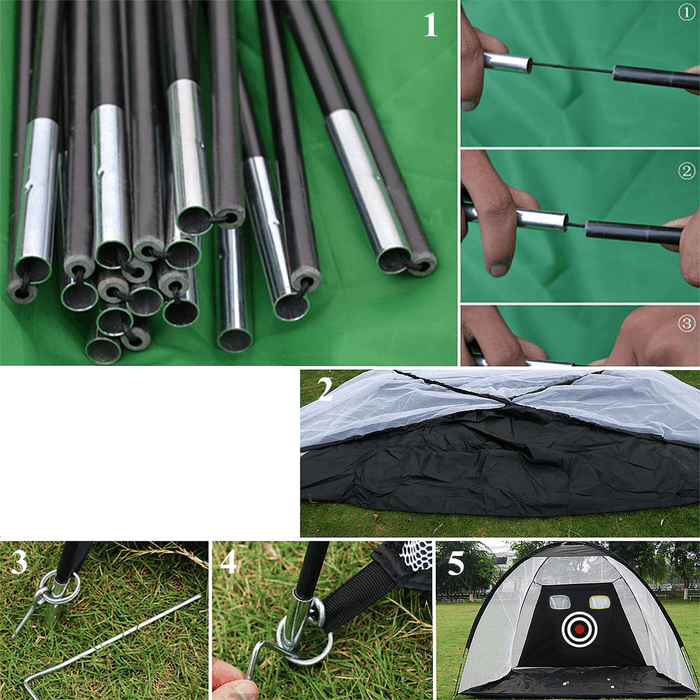 1M*1M Golf Training Net Oxford Cloth Detachable Swing Hitting Practice Net Golf Accessories