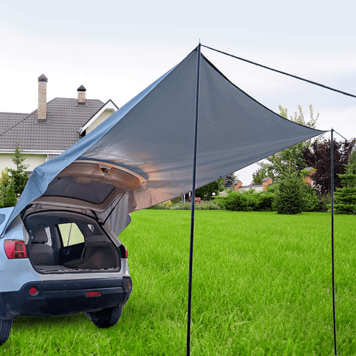 Ipree® Car Rear Rooftop Tent Waterproof Car Side Awning Tent Sun-Shelter Truck Canopy Camping Travel