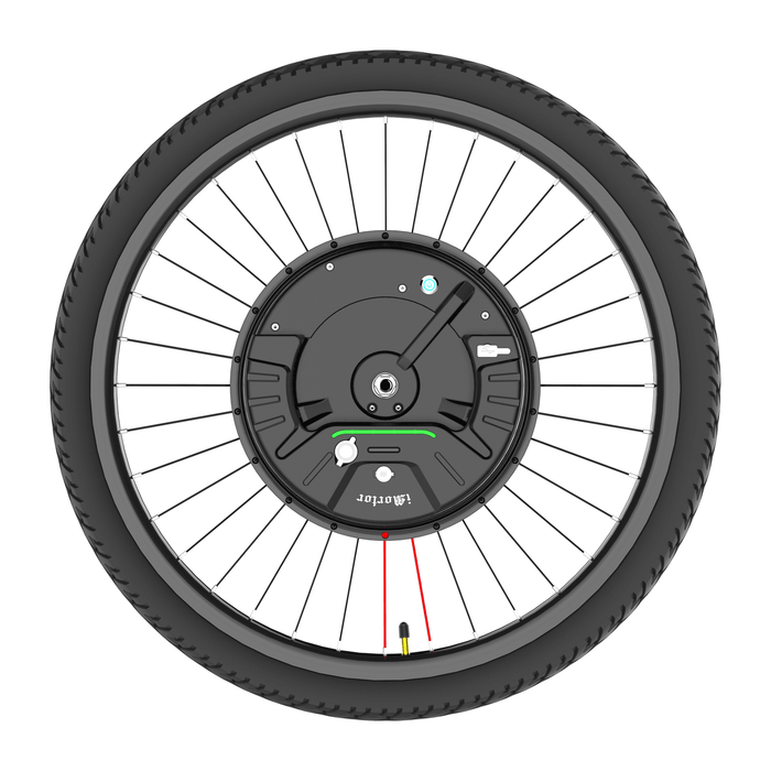 Imortor 3.0 Full Wireless 26In/700C 350W 36V Brushless Motor Intelligence Bicycle Front Wheel