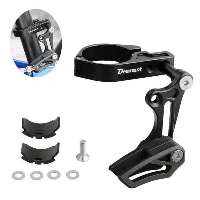 DEEMOUNT MTB Bicycle Chain Guide Bike Chain Protector for 27.2-37.9Mm Diameter Bike Tube Single Disc Mountain Road Bike