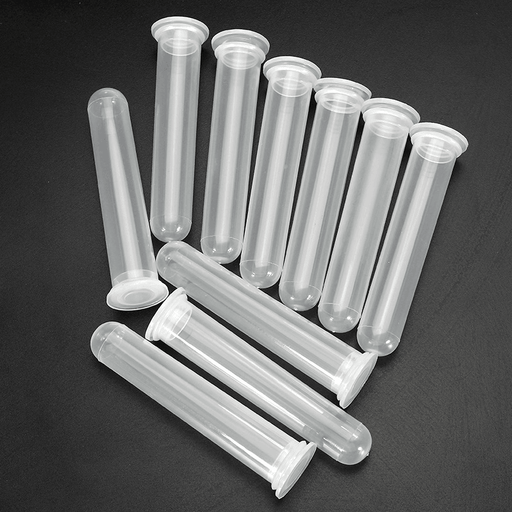 10Pcs 20Ml round Bottom Centrifuge Tube Clear Polypropylene EP Tube with Cap