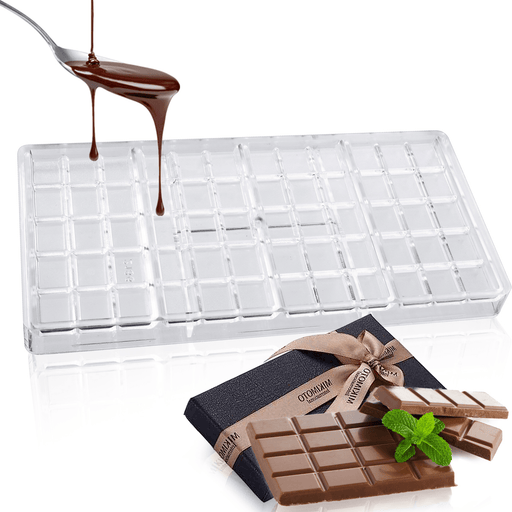 Chocolate Bar Mold Eco-Friendly Plastic Baking Pastry Mould Cozinha Kitchen Tool