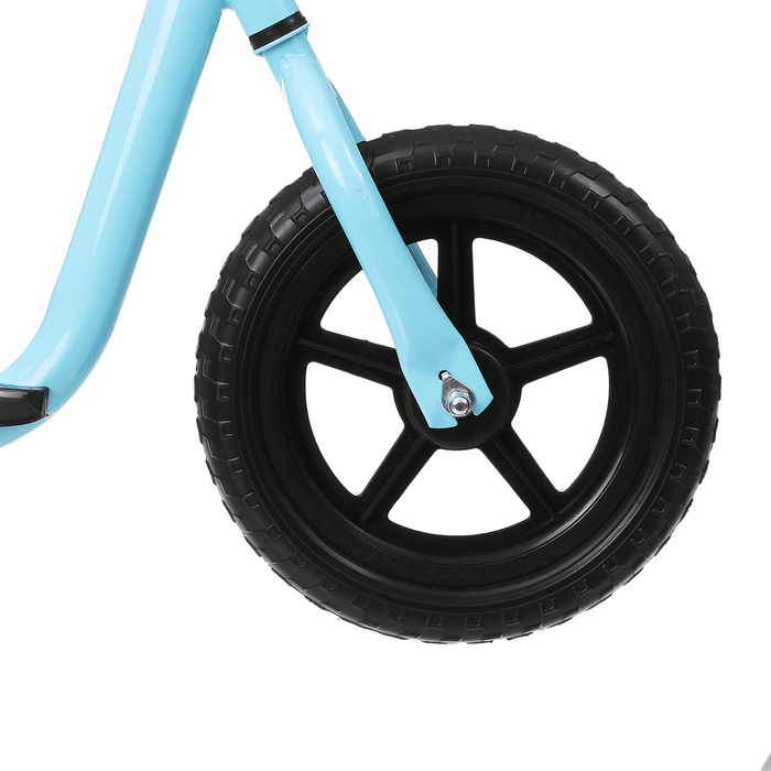 12'' Aluminum Balance Bike Adjustable Seat Handlebar Walking Learning Scooter with Footrest Children Gift