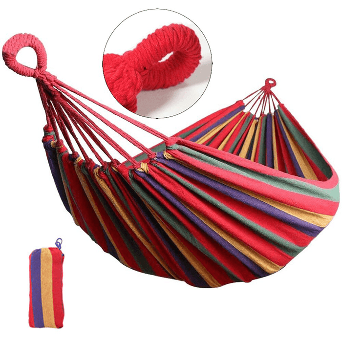 Canvas Swing Hammock Leisure Hanging Bed Outdoor Garden Travel