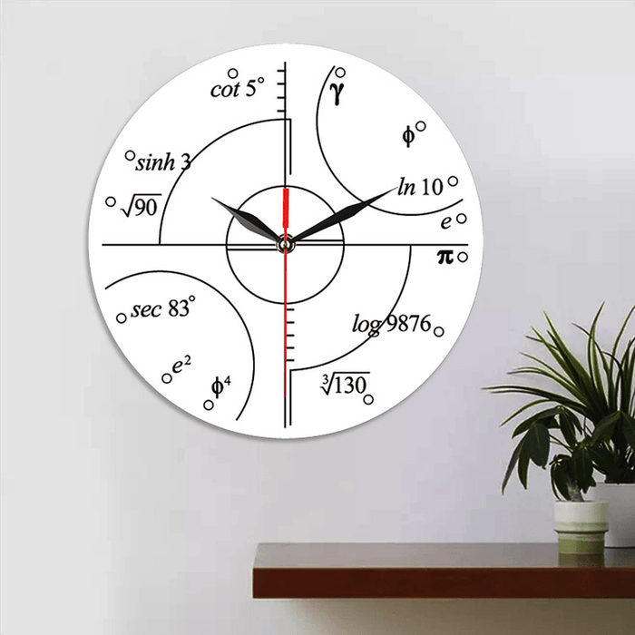Emoyo ECY063 Creative Mathematics Wall Clock 3D Wall Clock for Home Office Decorations A