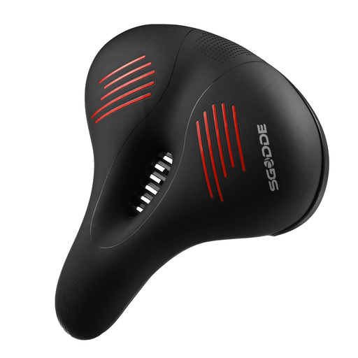 SGODDE Bike Seat Cushion Comfort Breathable Wide Bicycle Saddle for MTB Road Bike with Waterproof Cover