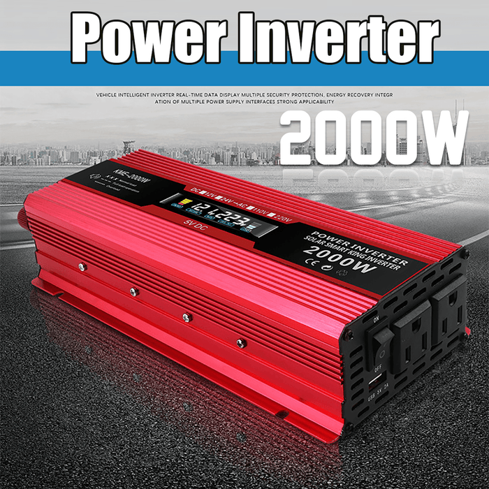 KME-2000W LCD Solar Inverters Anti-Reverse Protection Inverter Modified Sine Wave Power Inverter