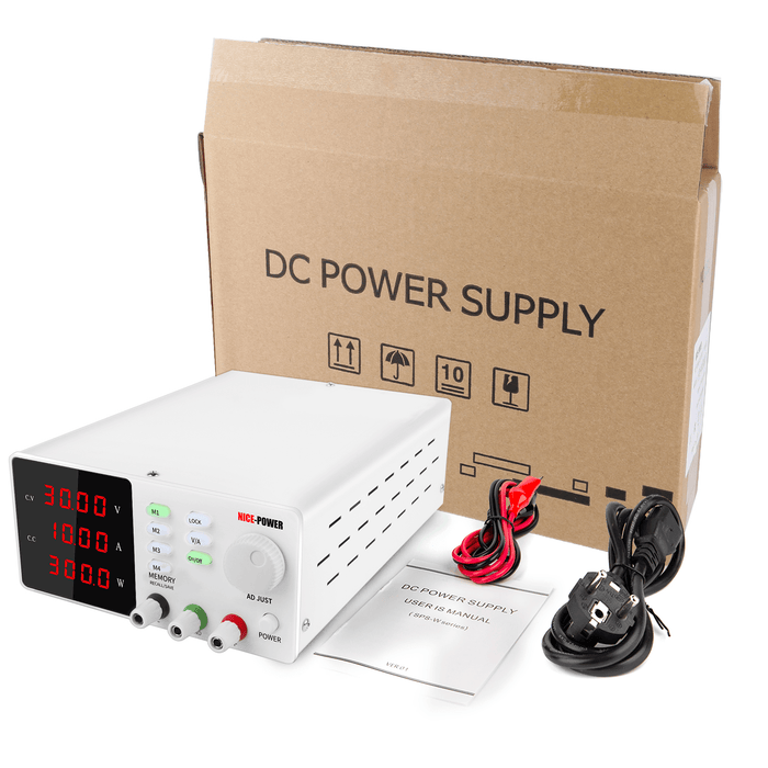 NICE-POWER 0-60V 0-5A Adjustable Programmable Lab Switching Power-Supply DC Regulated Power Supply Bench Digital Display Power Supplies 220V EU Plug