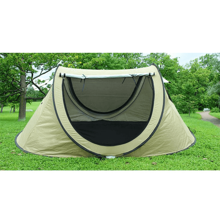 Outdoor 3-4 Persons Camping Tent Automatic Open Waterproof Single Layer Sunshade Canopy