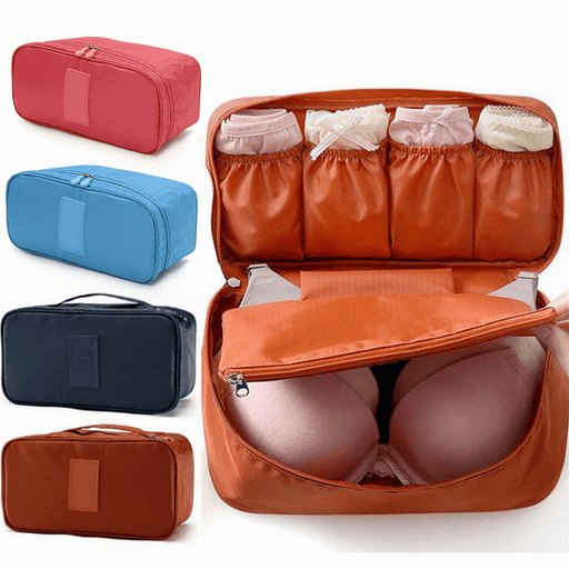 Portable Protect Bra Underwear Socks Cosmetic Packing Cube Storage Bag Travel Luggage Organizer