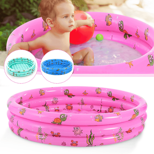 100Cm Inflatable Swimming Pool Kids Bathing Ocean Ball Pit Pool Home Garden Patio