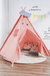 Large Teepee Tent Kids Cotton Canvas Pretend Play House Entertainment for Boy Girls Children'S Gifts