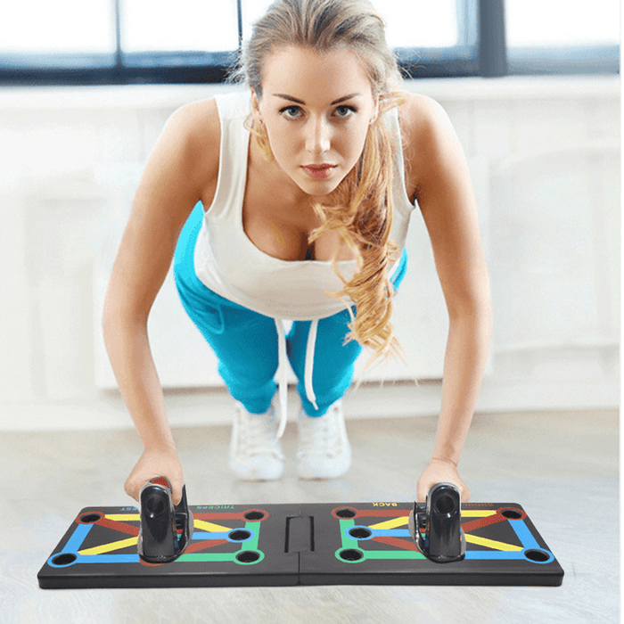 Folding Push up Rack Board Muscle Training Push-Ups Stand Men Body Building Fitness Exercise Tool