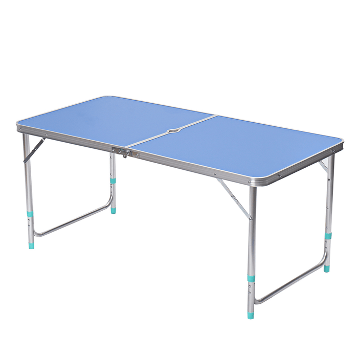 Foldable Chair and Desk Set Portable Aluminum Picnic Table and Chair Outdoor Night Market Stalls Supplies
