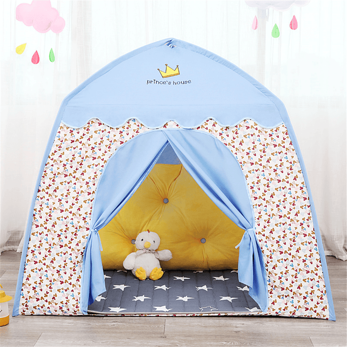 Portable Folding Baby Toy Prince Princess Tent Children Castle Play House Outdoor Kids Beach Backyard Garden Toys