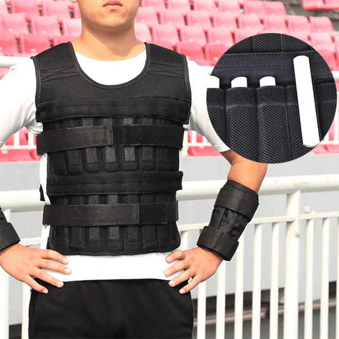 KALOAD Breathable Adjustable Running Sandbag Vest Fitness Sports Weight-Bearing Vest