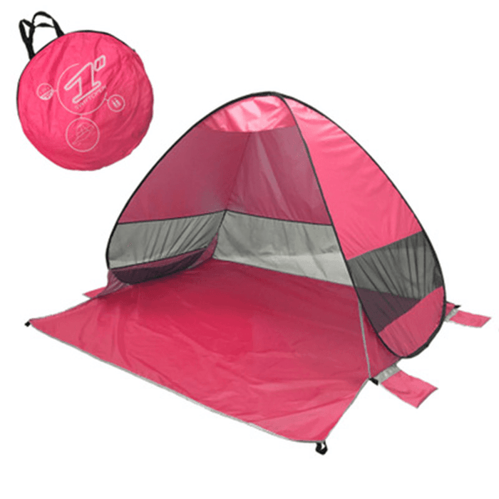 Fully Automatic P0P-UP Tent 2 Second Quick Open Beach Tent with Storage Bag Portable UV Protection Sunshade