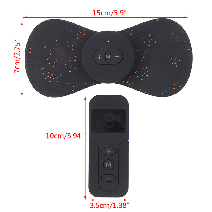 DG3 Electric Cervical Massager Patch Remote Control Vibration Muscle Relaxation Tool Massager Rechargeable Sport Fitness