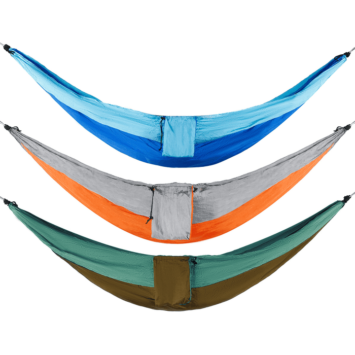 Ipree® Double Person Hammock Nylon Swing Hanging Bed Outdoor Camping Travel Max Load 300Kg