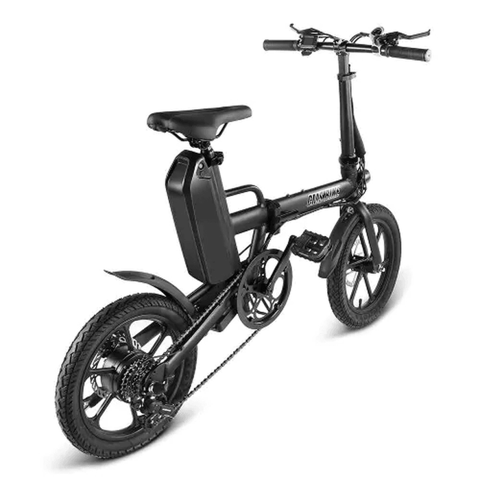 CMSBIKE F16-PLUS 13Ah 250W Black 16 Inches Folding Electric Bicycle 25Km/H 80Km Mileage Intelligent Variable Speed System Electric Bike