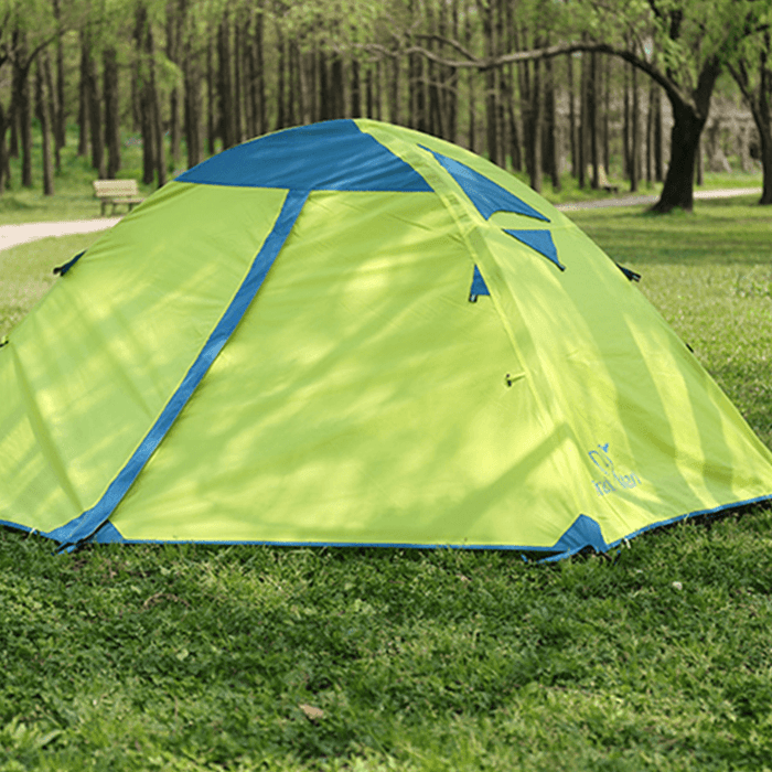 Trackman TM1218 Outdoor 2 Person Camping Tent Double Layers 82.6X55X43.3Inch 3 Season Hiking Tents