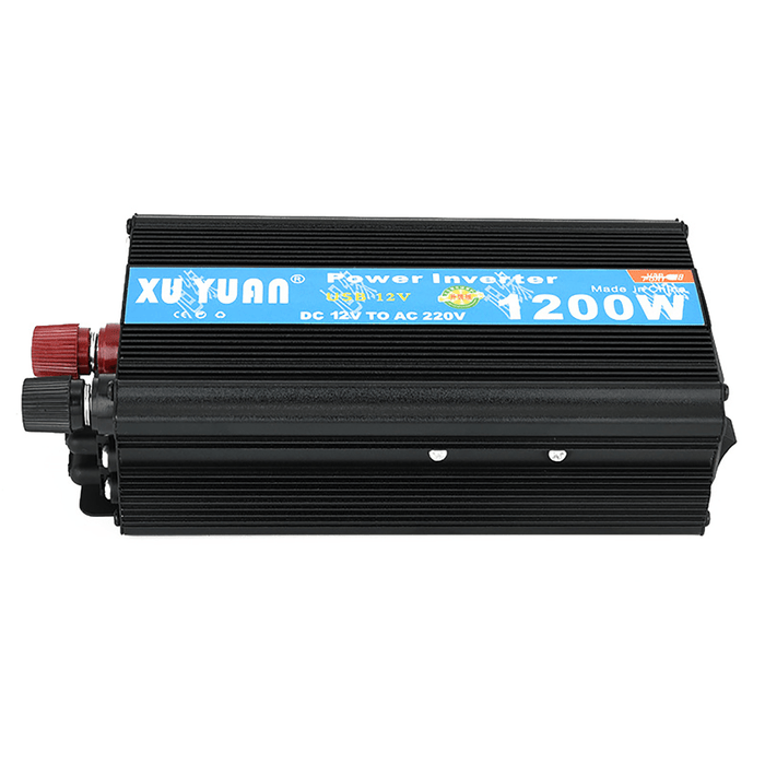 1200W Peak Intelligent Power Converter Power Supply Inverter DC 12V/24V to AC 220V/110V Power Inverter Modified Sine Wave