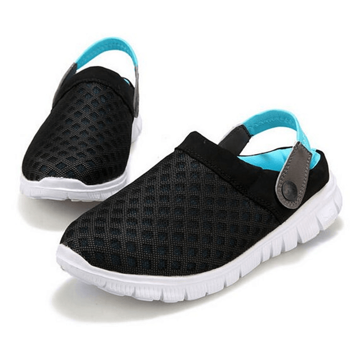 Plus Size Outdoor Mesh Slippers Breathable Sandals Summer Beach Casual Lazy Shoes