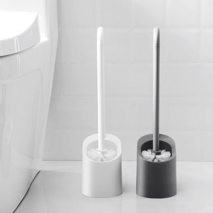 Bathroom Magnetic Cleaning Brush PP Plastic Bathroom Accessories Set Home Long Handle Shower Room Portable Toilet Brush