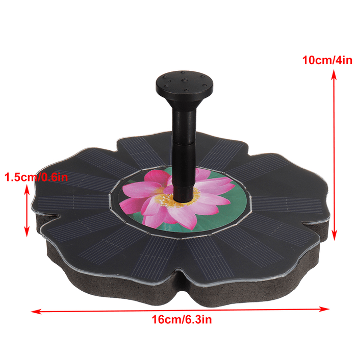 Solar Powered Fountain Water Pump Floating Garden Pond Pool Fish Tank Bird Bath