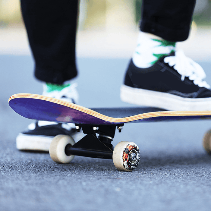 Sports Skateboard Four-Wheeled Professional Skateboard Shock-Absorbing Stable Outdoor Sports Skateboard for Adults Children