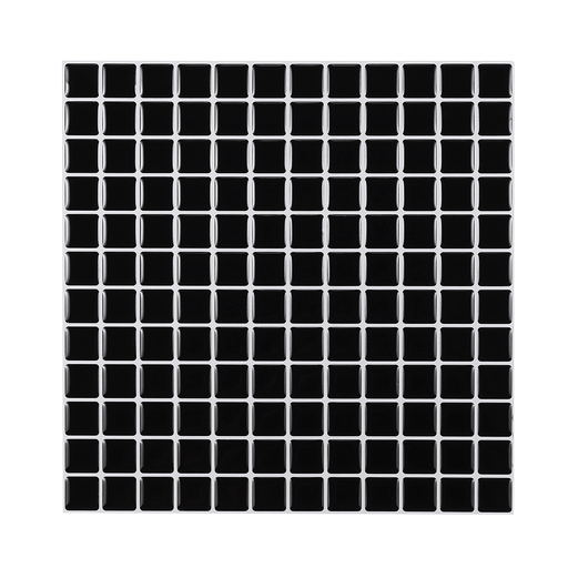 3D Mosaics Waterproof and Oil-Proof Black and White Crystal Epoxy Three-Dimensional Self-Adhesive Wall Sticker