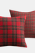 1PC Square Pillow Case Christmas Scottish Plaid Throw Waist Cushion Cover 18"