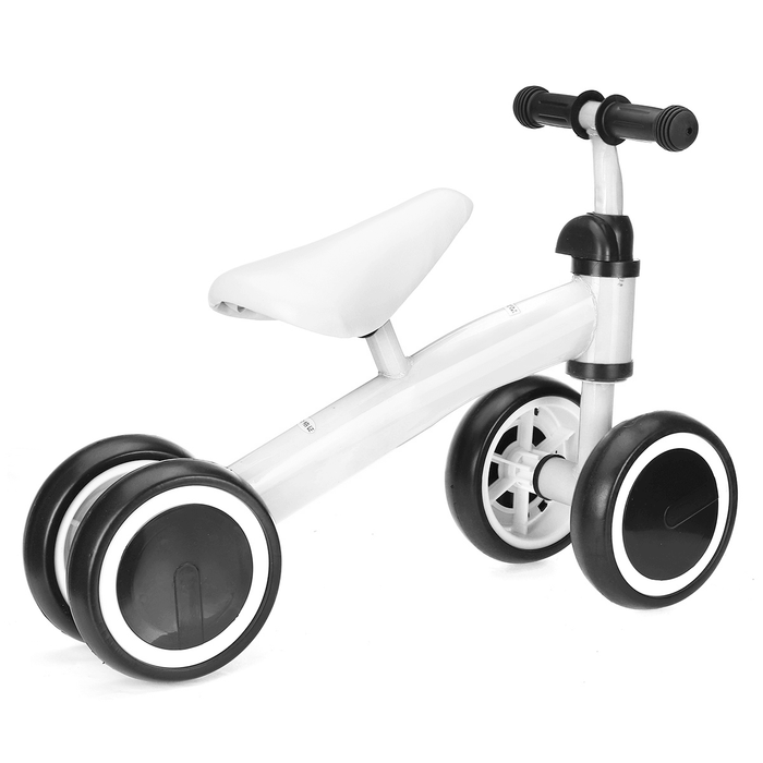 4 Wheels Kids Balance Bike Walker No Pedal Children Learning Walk Scooter for 1-3 Years Old Outdoor Cycling