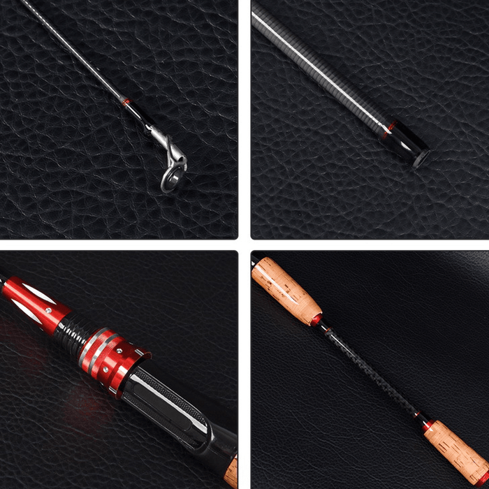 LEO 2 Section 1.8/2.1M Carbon Fiber Spinning Fishing Rod Portable Outdoor Fishing Pole Fishing Accessories