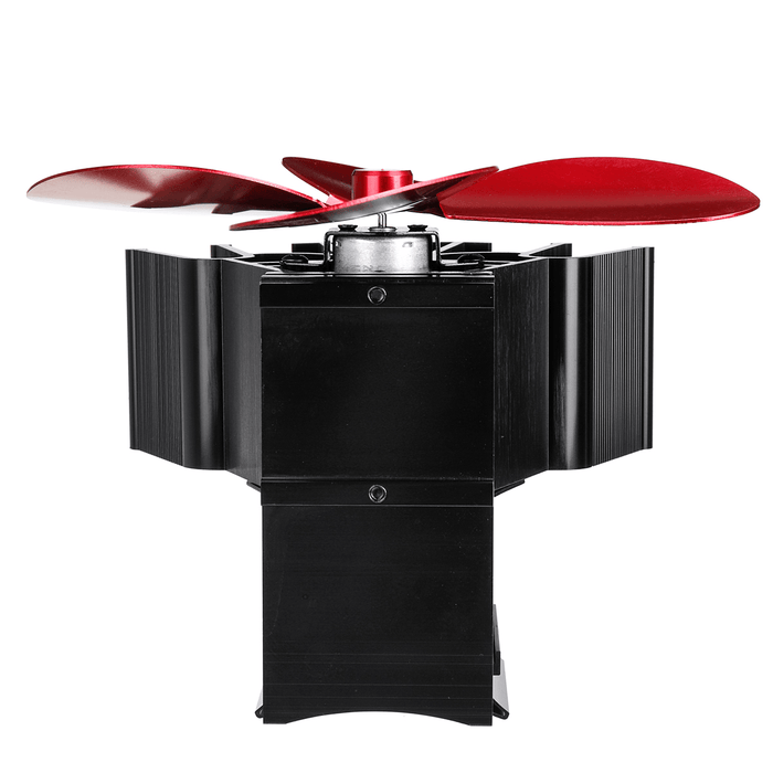 7 Inch 4 Blades Stove Fan Wall-Mounted Bundled Fireplace Fire Heat Powered Circulating Ecofan