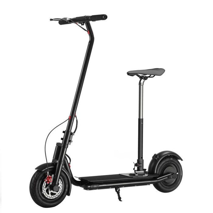 NEXTDRIVE N-7 300W 36V 10.4Ah Foldable Electric Scooter with Saddle for Adults/Kids 32 Km/H Max Speed 18-36 Km Mileage Black