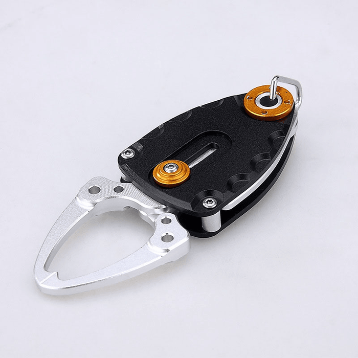 ZANLURE Space Aluminum Mini Fish Controller Outdoor Portable Fishing Pliers Fishing Trap Fishing Tools-Sliver/Black/Blue