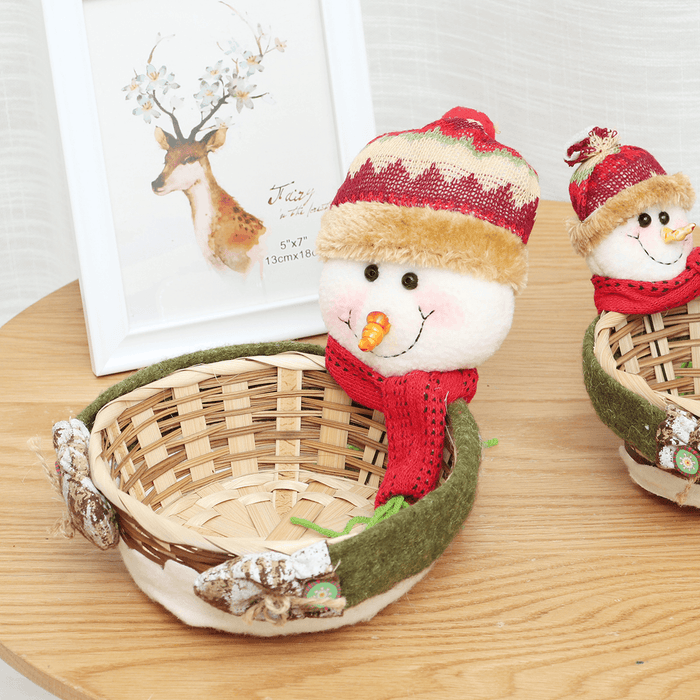 Christmas Decoration Candy Basket Desktop Ornaments Children Candy Basket Decoration Candy Box