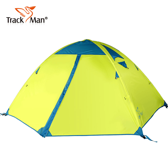 Trackman TM1218 Outdoor 2 Person Camping Tent Double Layers 82.6X55X43.3Inch 3 Season Hiking Tents