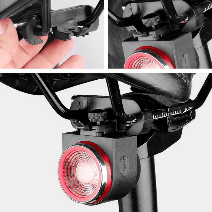 A8 3-Modes Bicycle Rear Light Cycling LED Taillight Personal Security with anti Thief Alarm Remote Control MTB Road Bike Tail Waterproof Light