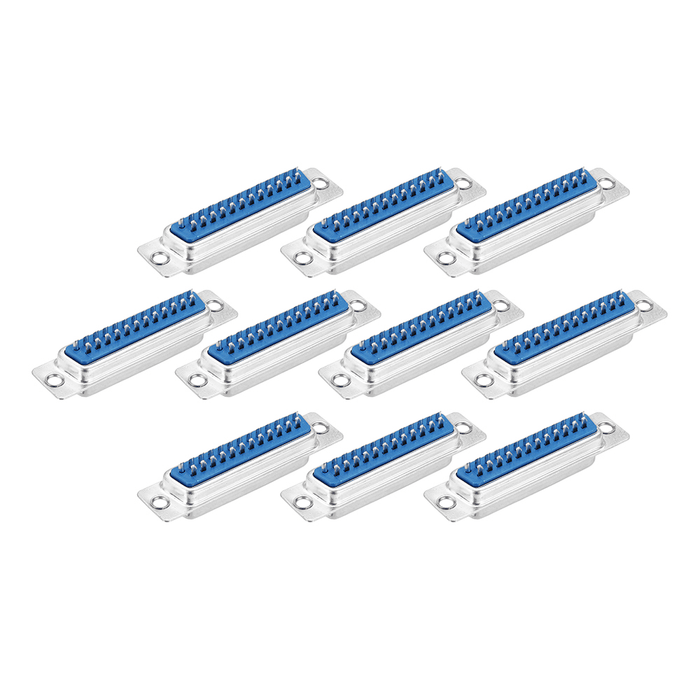 DB25 25Pin 2 Row Serial Connector Parallel Port Plug Female Port Socket Adapter Connector