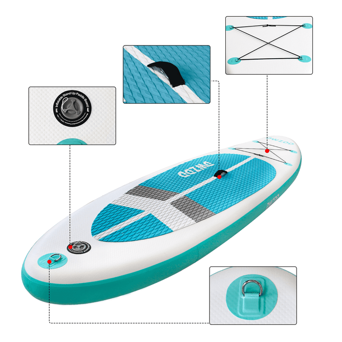 DWZDD Inflatable Stand up Paddle Board Non-Slip Deck Surfing Long Board Summer Beach Swimming Water Sport